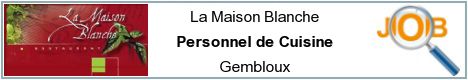 Offres d'emploi - Personnel de Cuisine - Gembloux