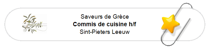 Nos annonces - Commis de cuisine h/f - Sint-Pieters Leeuw