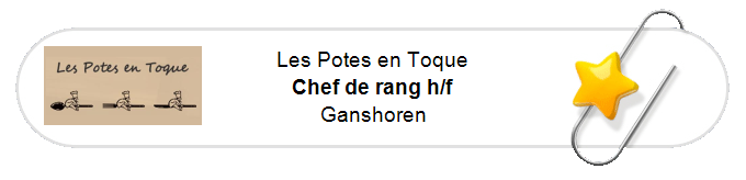 Nos annonces - Chef de rang h/f - Ganshoren