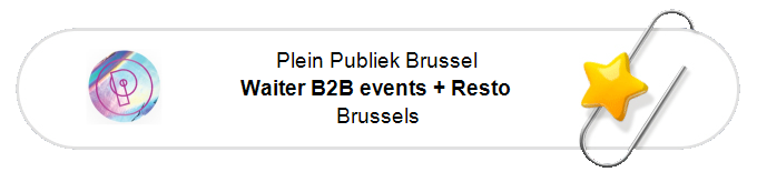 Nos annonces - Waiter B2B events + Resto - Brussels