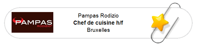 Nos annonces - Chef de cuisine h/f - Bruxelles