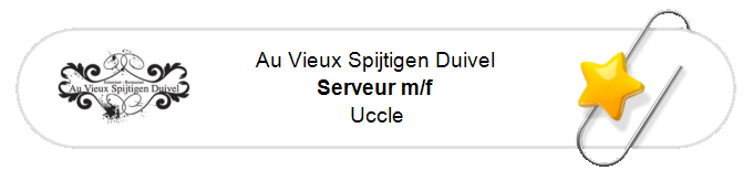 Nos annonces - Serveur m/f - Uccle