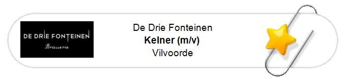 Nos annonces - Kelner (m/v) - Vilvoorde