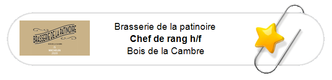 Nos annonces - Chef de rang h/f - Bois de la Cambre
