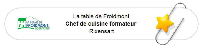 Nos annonces - Chef de cuisine formateur - Rixensart