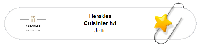 Nos annonces - Cuisinier h/f - Jette
