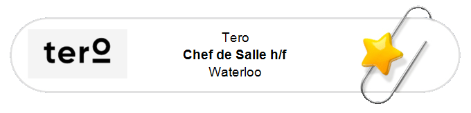 Nos annonces - Chef de Salle h/f - Waterloo