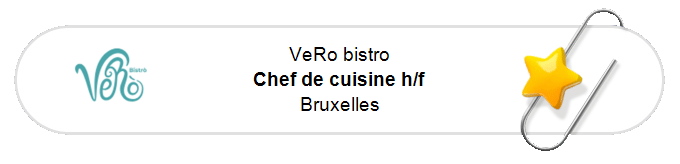 Nos annonces - Chef de cuisine h/f - Bruxelles