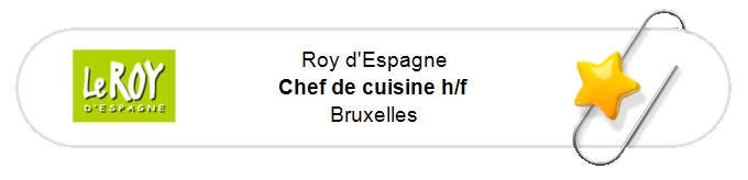 Nos annonces - Chef de cuisine h/f - Bruxelles