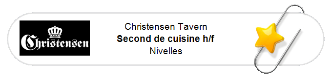 Nos annonces - Second de cuisine h/f - Nivelles