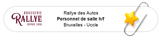 Nos annonces - Personnel de salle h/f - Bruxelles - Uccle