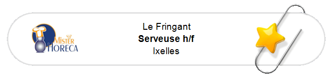 Nos annonces - Serveuse h/f - Ixelles