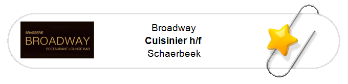 Nos annonces - Cuisinier h/f - Schaerbeek