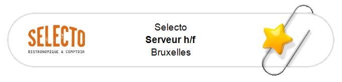Nos annonces - Serveur h/f - Bruxelles