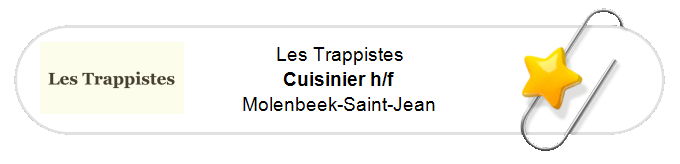Nos annonces - Cuisinier h/f - Molenbeek-Saint-Jean