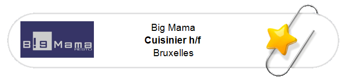 Nos annonces - Cuisinier h/f - Bruxelles