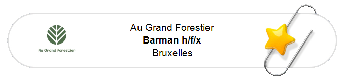 Nos annonces - Barman h/f/x - Bruxelles