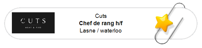 Our announcements - Chef de rang h/f - Lasne / waterloo