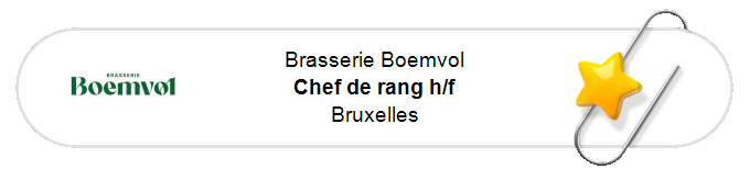 Our announcements - Chef de rang h/f - Bruxelles