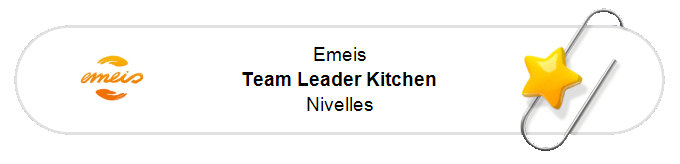Nos annonces - Team Leader Kitchen - Nivelles