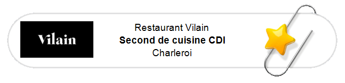 Nos annonces - Second de cuisine CDI - Charleroi