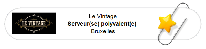 Nos annonces - Serveur(se) polyvalent(e) - Bruxelles