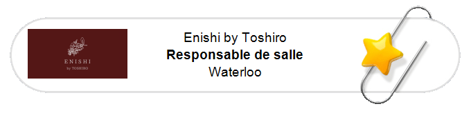 Nos annonces - Responsable de salle - Waterloo