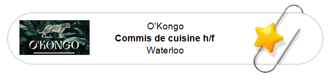Nos annonces - Commis de cuisine h/f - Waterloo