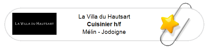 Nos annonces - Cuisinier h/f - Mélin - Jodoigne