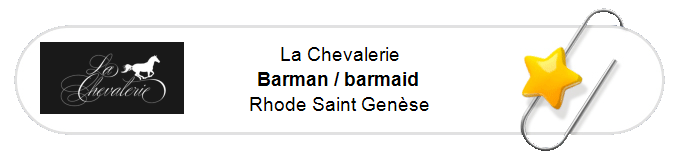 Nos annonces - Barman / barmaid - Rhode Saint Genèse