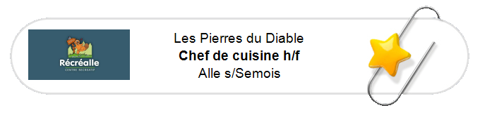 Nos annonces - Chef de cuisine h/f - Alle s/Semois