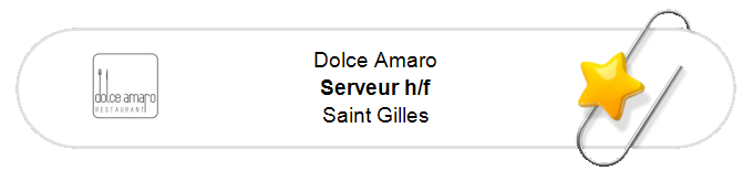 Nos annonces - Serveur h/f - Saint Gilles