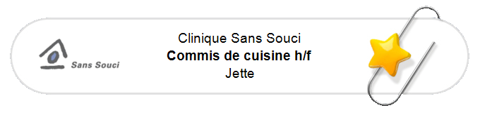 Nos annonces - Commis de cuisine h/f - Jette