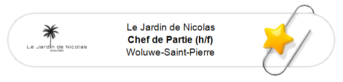 Nos annonces - Chef de Partie (h/f) - Woluwe-Saint-Pierre