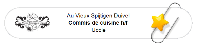 Nos annonces - Commis de cuisine h/f - Uccle