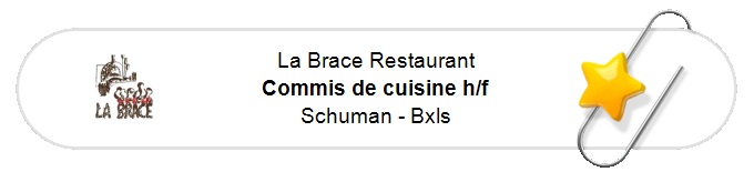 Nos annonces - Commis de cuisine h/f - Schuman - Bxls