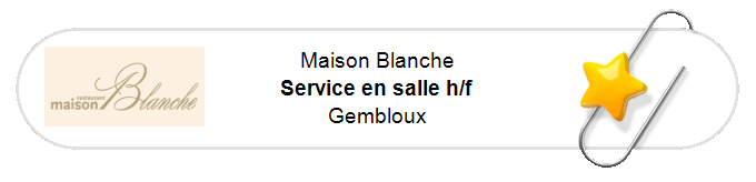 Nos annonces - Service en salle h/f - Gembloux