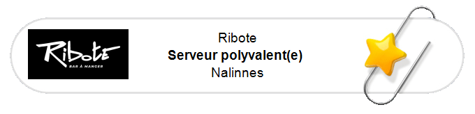 Nos annonces - Serveur polyvalent(e) - Nalinnes