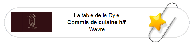 Nos annonces - Commis de cuisine h/f - Wavre
