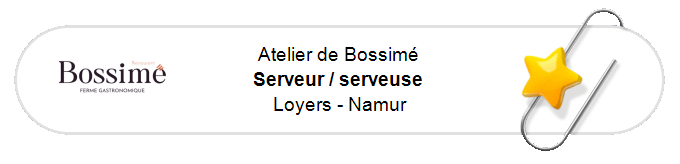 Nos annonces - Serveur / serveuse - Loyers - Namur