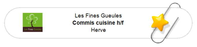 Nos annonces - Commis cuisine h/f - Herve