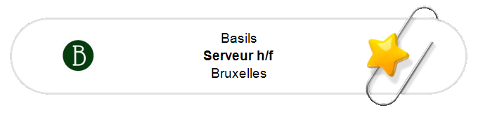 Nos annonces - Serveur h/f - Bruxelles