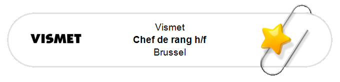 Nos annonces - Chef de rang h/f - Brussel