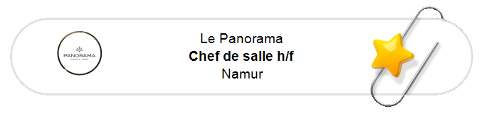 Nos annonces - Chef de salle h/f - Namur