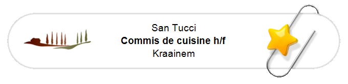 Nos annonces - Commis de cuisine h/f - Kraainem