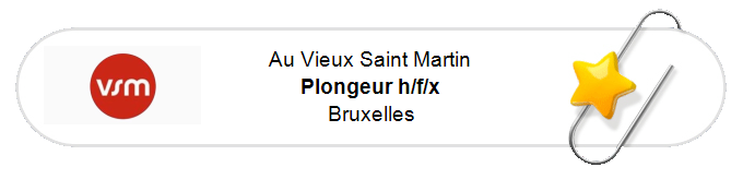 Nos annonces - Plongeur h/f/x - Bruxelles