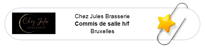 Nos annonces - Commis de salle h/f - Bruxelles